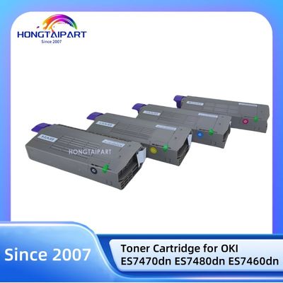 対応するカラートナーカートリッジ CMYK 45396213 45396214 45396215 45396216 OKI用 ES7470 ES7480 ES7460 プリンタートナーキット