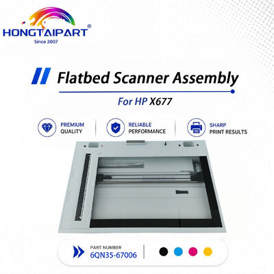 Original Used Flatbed Scanner Assembly 6QN35‑67006 For HP X677 Printer Repair